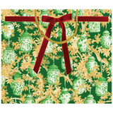 Ginger Jars Dark Green Large Gift Bag 11.75"L x 4.75"W x 10"H - Includes 1 Bag_Caspari_10184B3-GRN