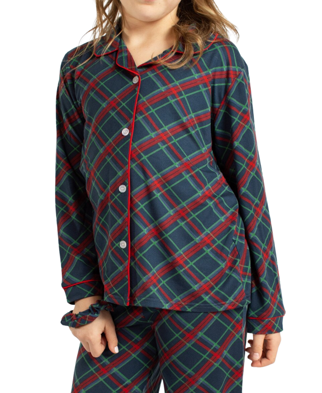 Girl's Layton Plaid Long Sleeve Pants Sleep Set_The Royal Standard_The Royal Standard