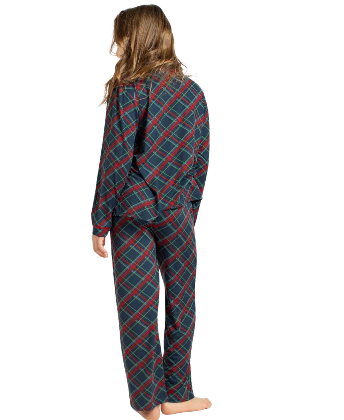 Girl's Layton Plaid Long Sleeve Pants Sleep Set_The Royal Standard_The Royal Standard