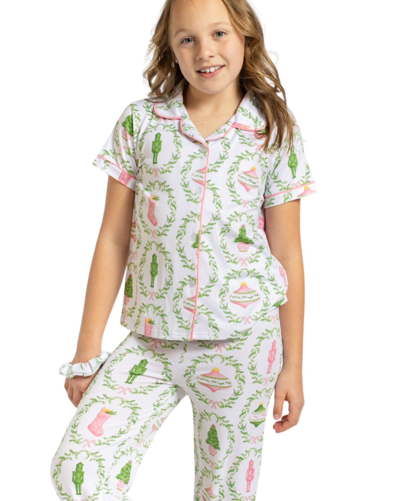 Girl's Nutcracker Trellis Sleep Pants Set_The Royal Standard_The Royal Standard
