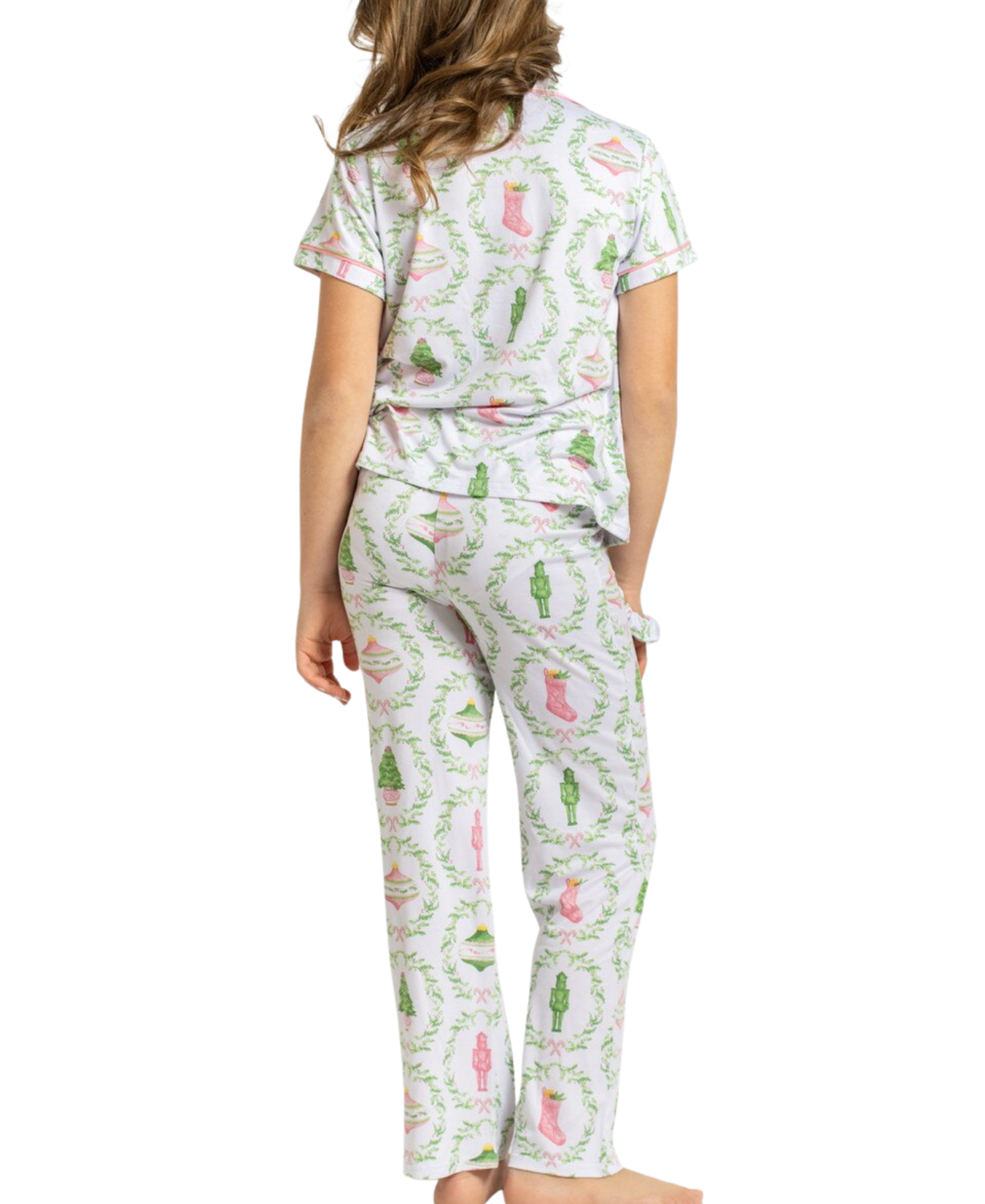 Girl's Nutcracker Trellis Sleep Pants Set_The Royal Standard_The Royal Standard