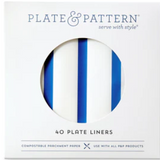 Go Team Blue Plate Liners