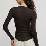 Going Places Cardi - Deep Fudge