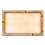 Gold Leaf Bamboo Edge Lacquer Guest Towel Holder_Caspari_HG10BAM