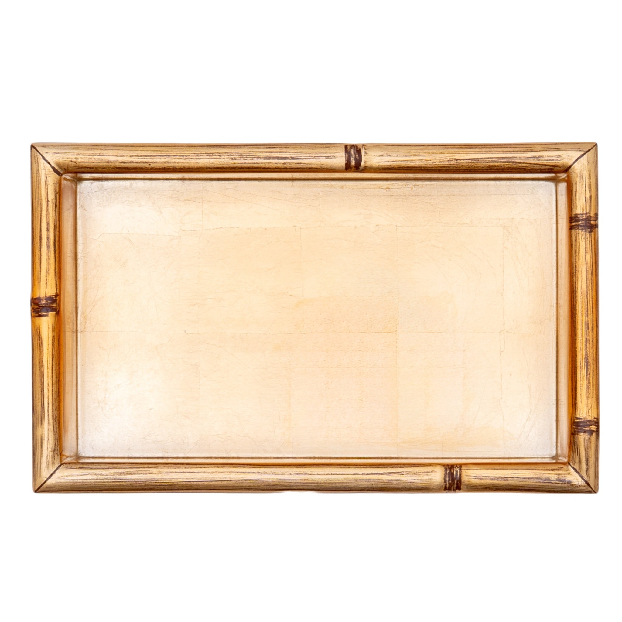 Gold Leaf Bamboo Edge Lacquer Guest Towel Holder_Caspari_HG10BAM