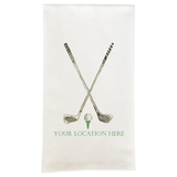 Golf_Clubs_Crossed_with_Location_-Dishtowel-French Graffiti
-D1390LOC