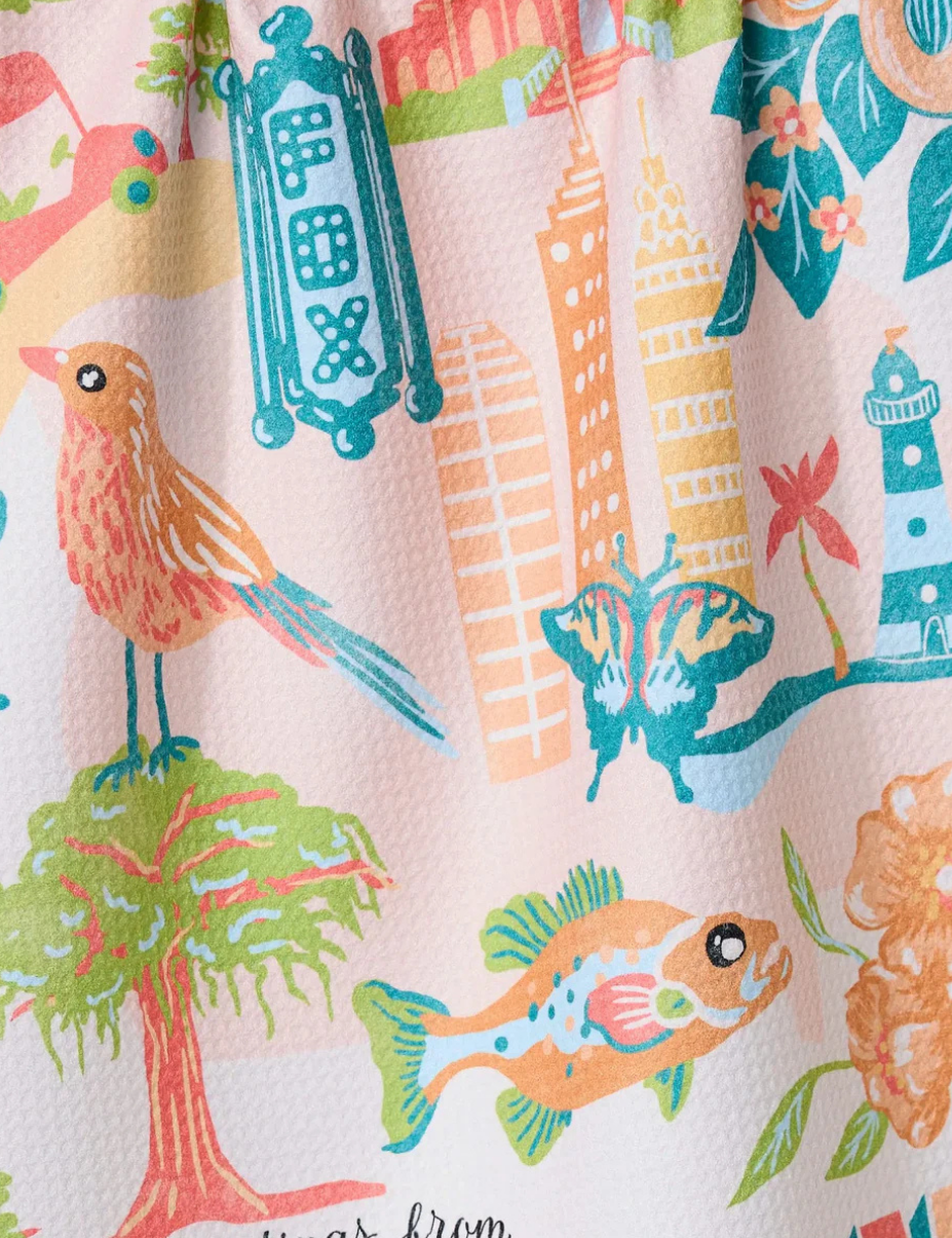 Greetings from Georgia Tea Towels