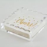 Lucite Napkin Tray Fram Wave [HA180CLNP]
