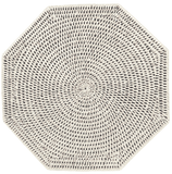 Rattan Octagonal Placemat | Green