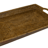 Rattan XLarge Rectangular Tray