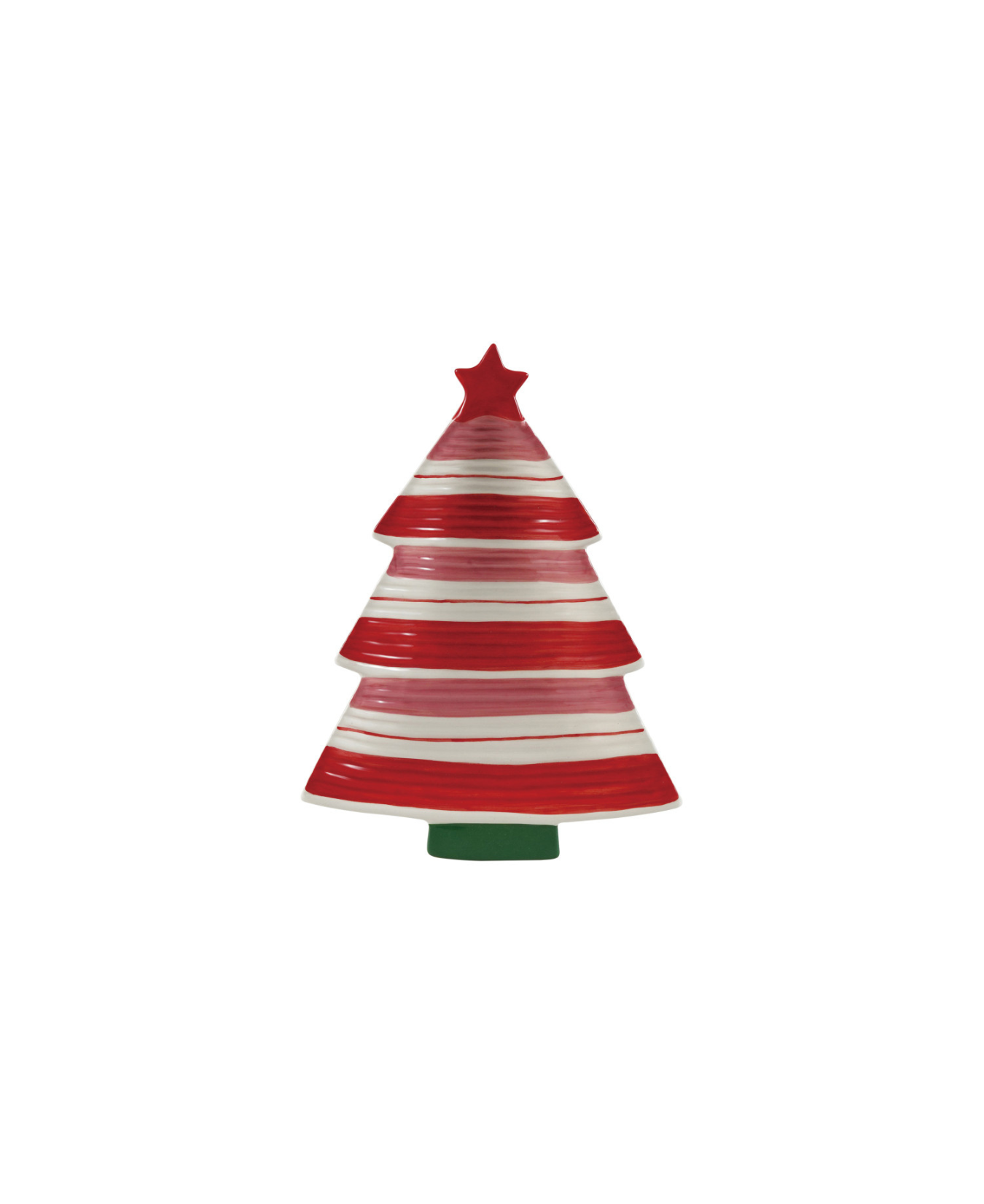 Hand_Painted_Stoneware_Striped_Tree_Shaped_Platter_with_Star_creativeco_op_XT1729_1