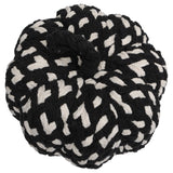 Handcrafted Black & White Woven Pumpkin