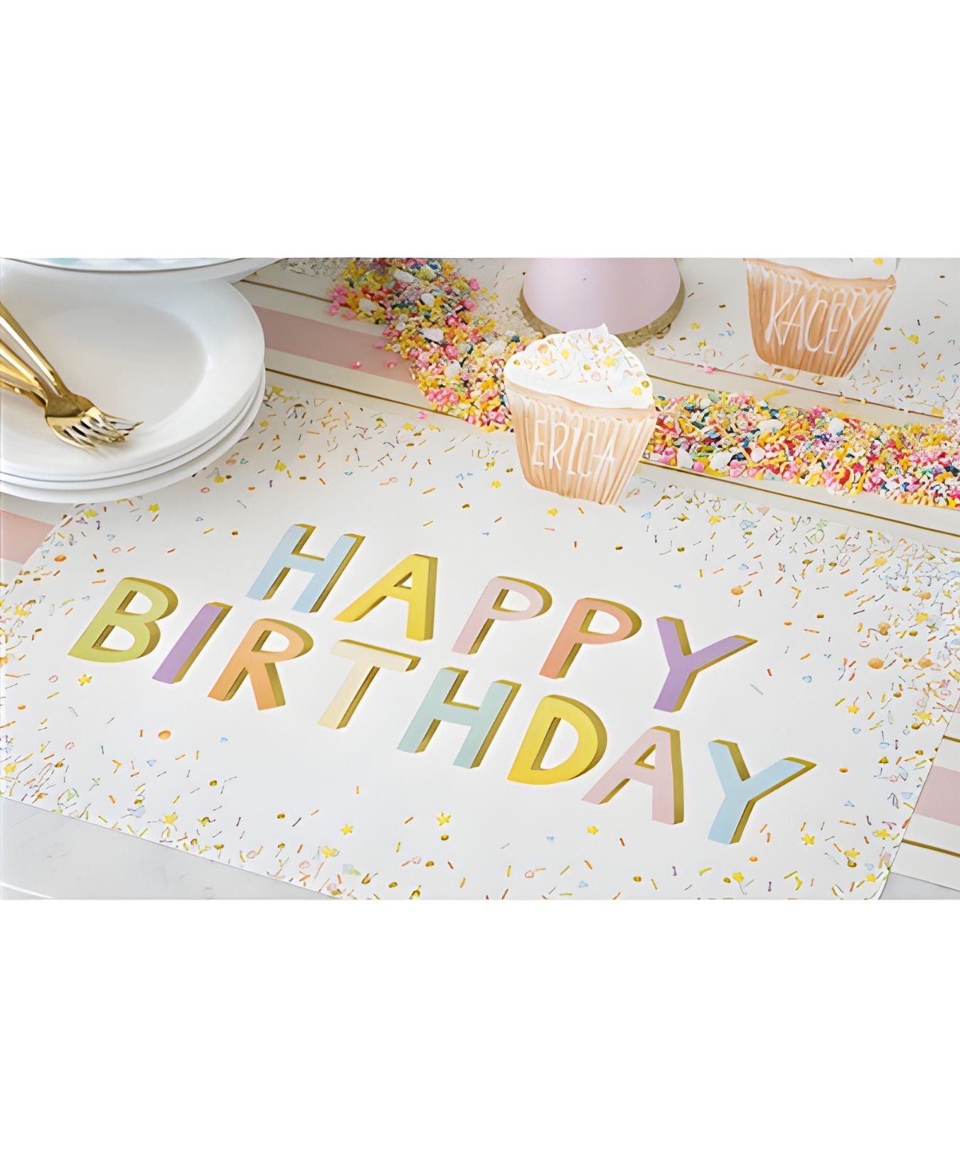 Happy Birthday Sprinkles Placemat_Hester&Cook_KP1327