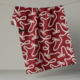 Holiday Bows Luxe Kitchen Towel-Geometry-TT-DBL-MF-HOLIDAY-BOWS-POMEGRANATE