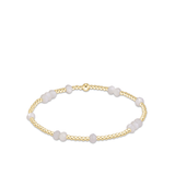Hope Unwritten Gemstone 4mm Bracelet - Mother Of Pearl-E Newton
-BGEMHOPUNW4MOP