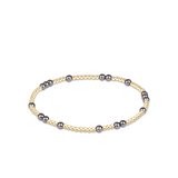 Hope Unwritten Pearl Dark Grey 
3mm Bracelet-E Newton-BHOPUNWPEDKG3