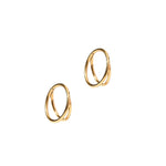 Huggie Earrings - Nylah Gold 10mm_LinnyCo_LINNY4414
