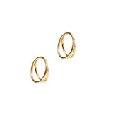 Huggie Earrings - Nylah Gold 10mm_LinnyCo_LINNY4414