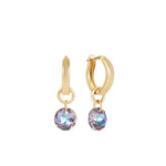 Huggie_Gold_0.5_Hoop_Reflection Small_Charm_ENewton_EHUGG05HREFLSM06