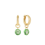 Huggie_Gold_0.5_Hoop_Reflection Small_Charm_ENewton_EHUGG05HREFLSM08