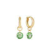 Huggie_Gold_0.5_Hoop_Reflection Small_Charm_ENewton_EHUGG05HREFLSM08