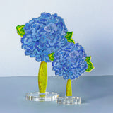 Hydrangea Royal Blue Acrylic Floral