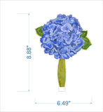 Hydrangea Royal Blue Acrylic Floral