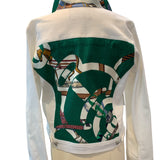 H Equestrian Circle on White | Medium