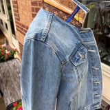 LV Brown Straps Denim Jacket | Medium