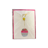 Sparkler Cupcake Greeting Card