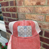 Distressed Designer Scarf Baseball Hat