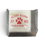 Glory Glory Linen Border Black Cocktail Napkin