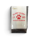 Glory Glory To Old Georgia Black Linen Border Guest Towel