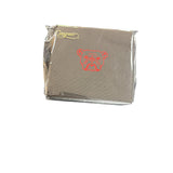 a small square object with a logo on it