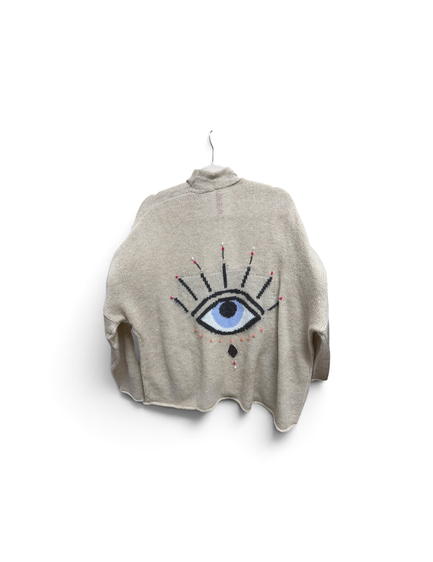 a sweater with a eye on it