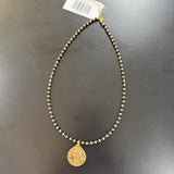 Lord's Prayer Necklace Onyx Chain