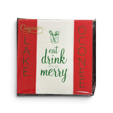 Eat Drink & Be Merry LO Custom Cocktail Napkins