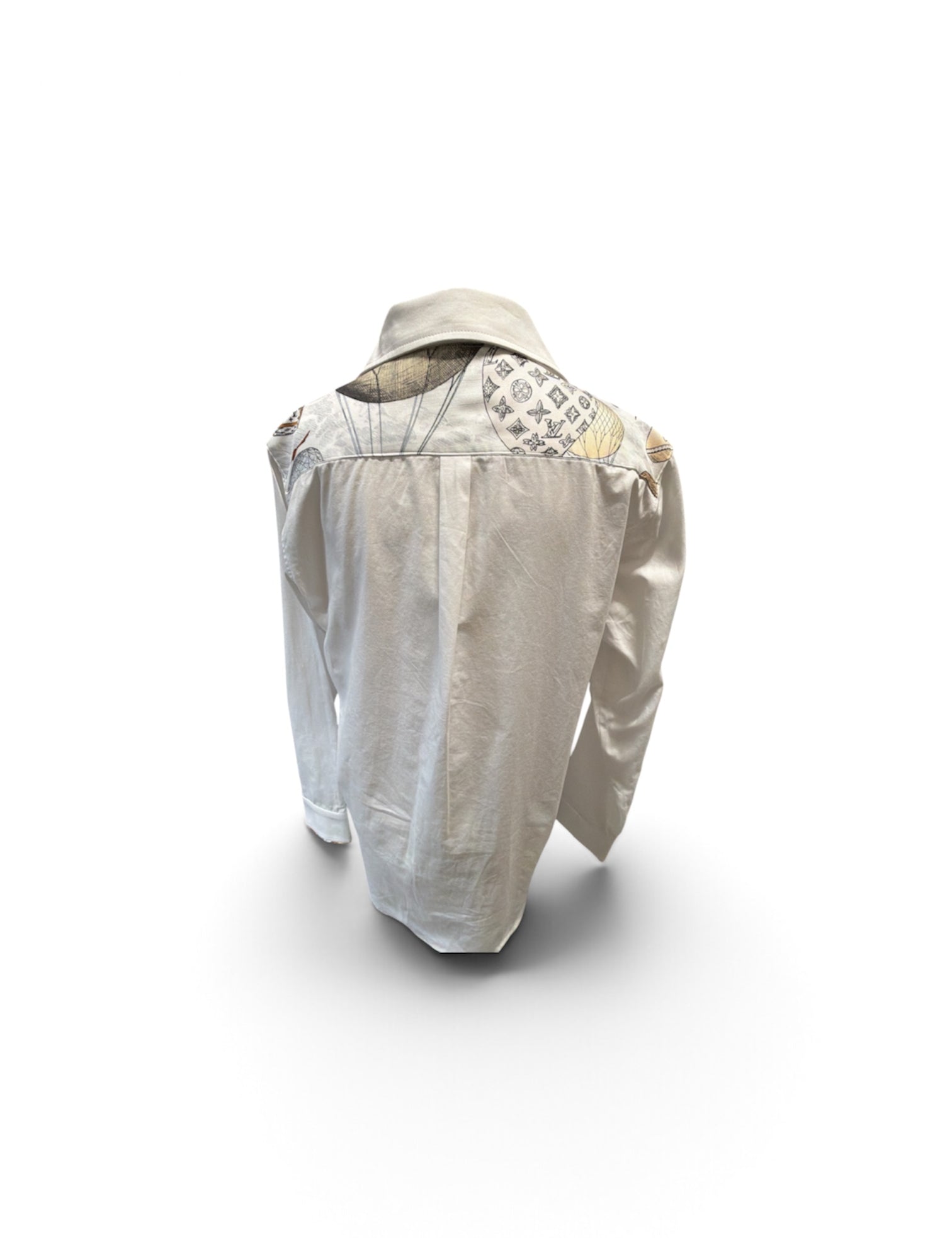 a white shirt with a design on it