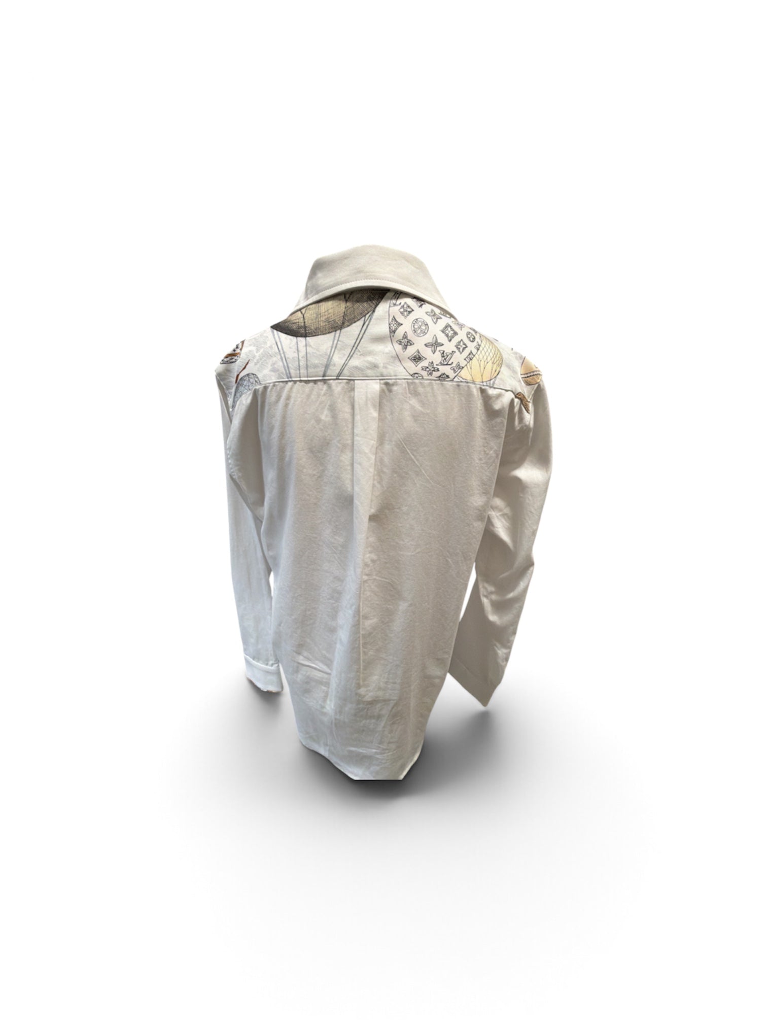 a white shirt with a design on it