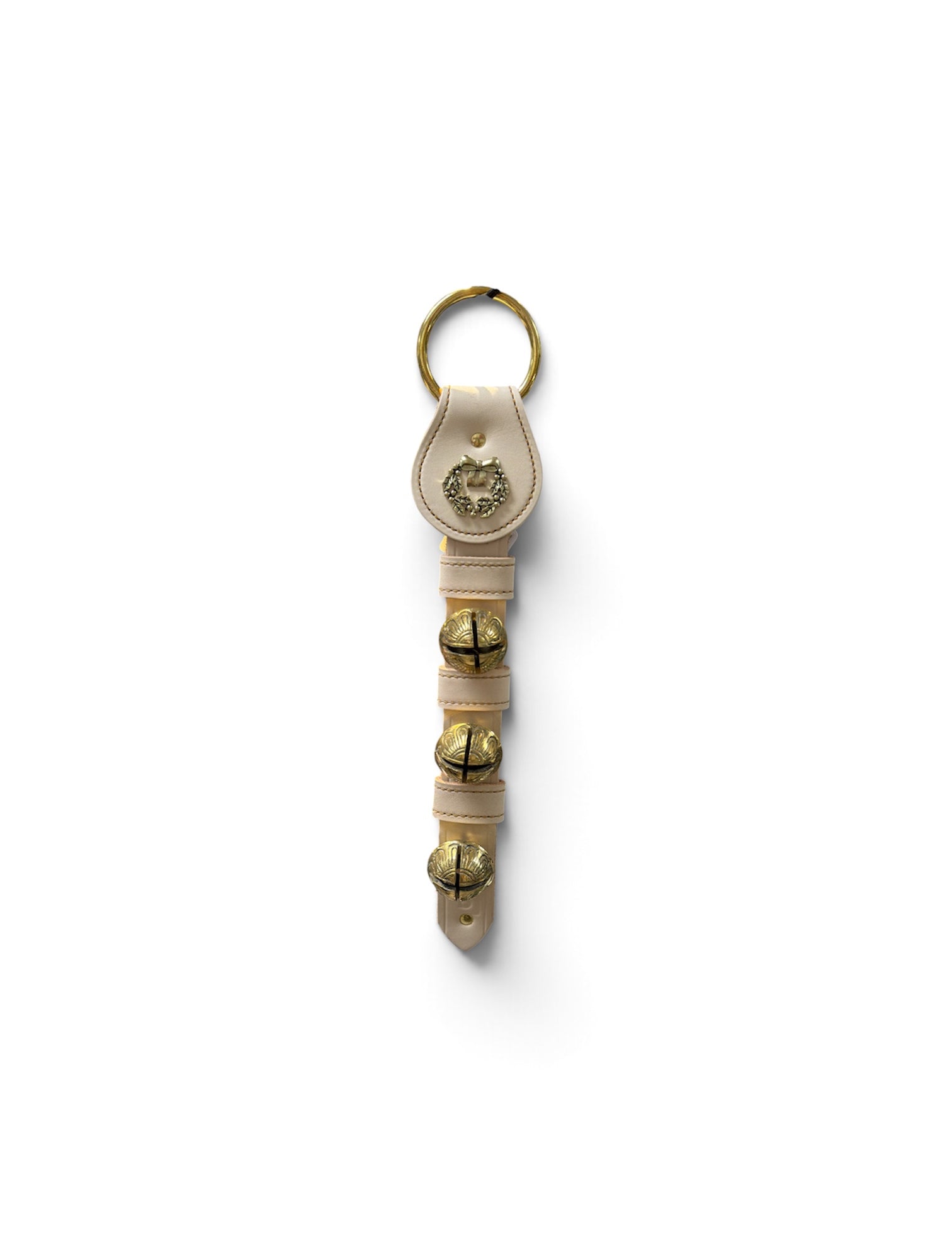 a key chain with bells on it
