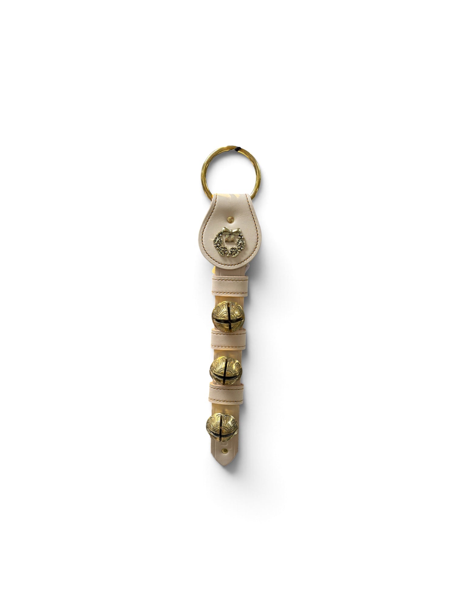a key chain with bells on it