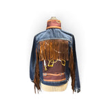 a jacket with fringes on it