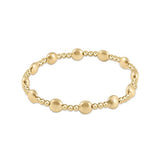 Honesty Gold 6mm Bead Bracelet- Textured