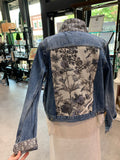 D Botanical Garden Denim Jacket | Large