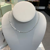 15" choker Love Chain | Sterling