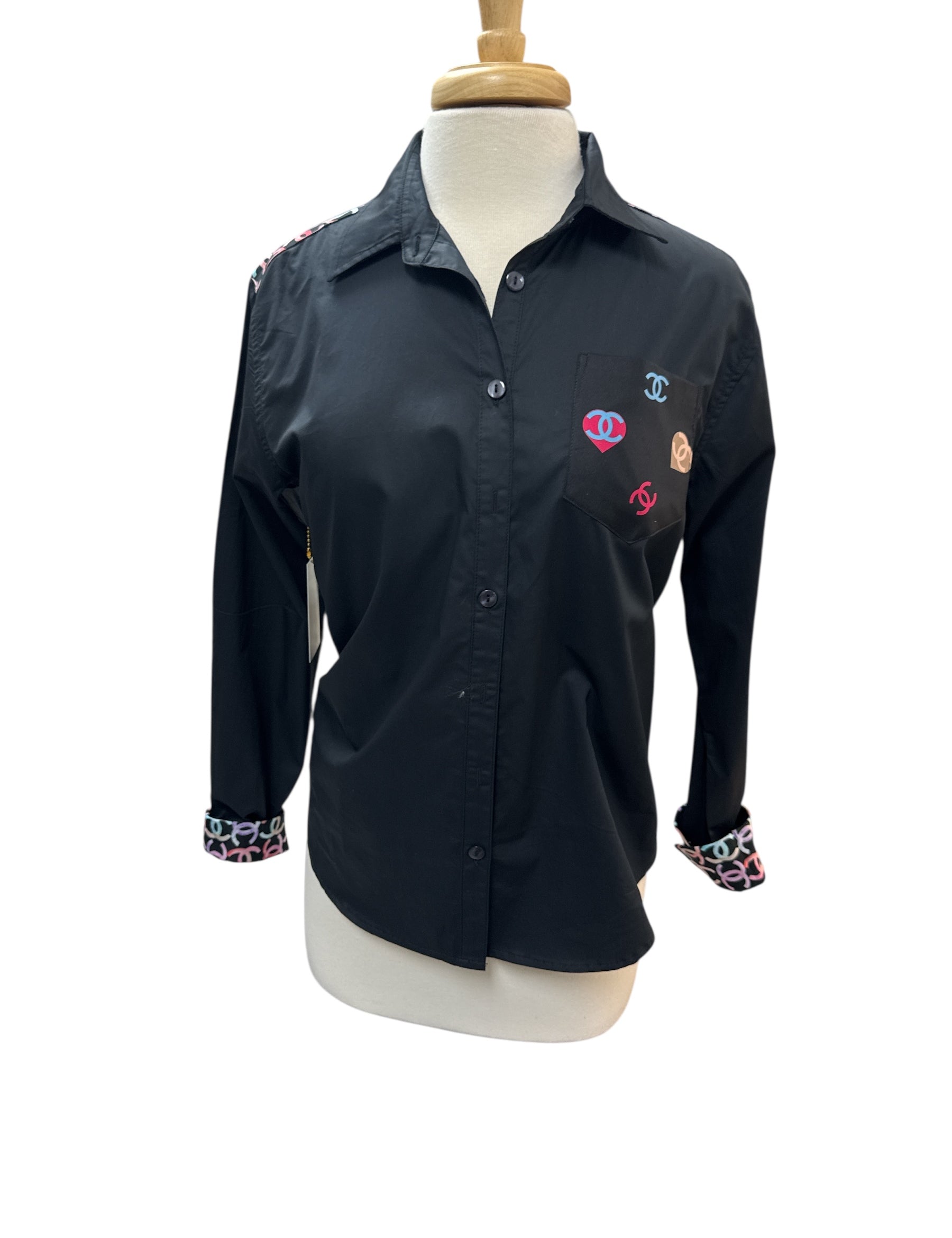 C Black Blouse  | Medium