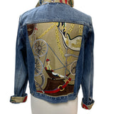H Stately Wheels on Denim Jacket | Large