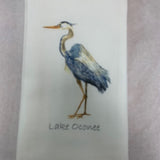 Blue Heron with Lake Oconee Dishtowel D75LOC