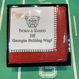 Born and Raised the Georgia Bulldog Way Cocktail Napkin