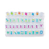 Ice Blue with Jewel Tones Travel Mahjong Set
